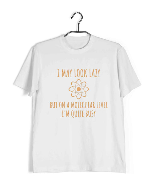 Chemistry Busy on a Molecular Level Nerd Science Casual Graphic Printed T-Shirt for Men